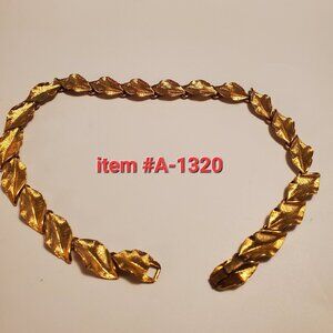 1 Gold Leaf Necklace, item # A-1320, wt. 33 grams.